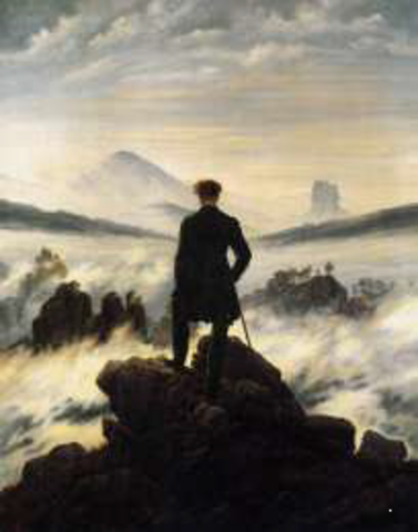 "El caminante sobre el mar de nubes", Friedrich