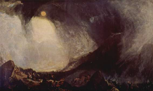 "Aníbal cruzando los Alpes", William Turner
