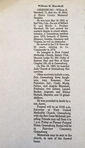 Death of William Marshall