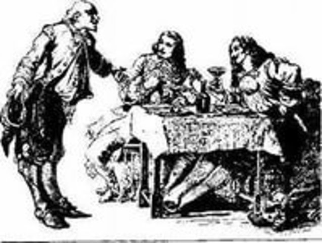 The premiere of "Henry III and his court"