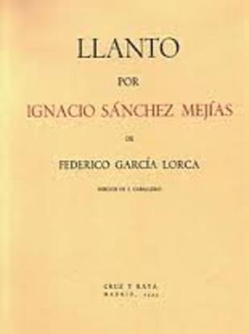 Publica: "Llanto por Ignacio Sánchez Mejías"