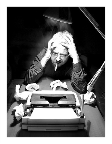 El escritor frustrado deja de escribir