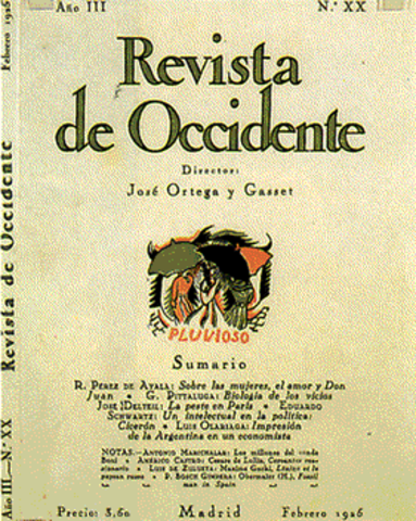 Publica sus primeros poemas en "Revista de Occidente"