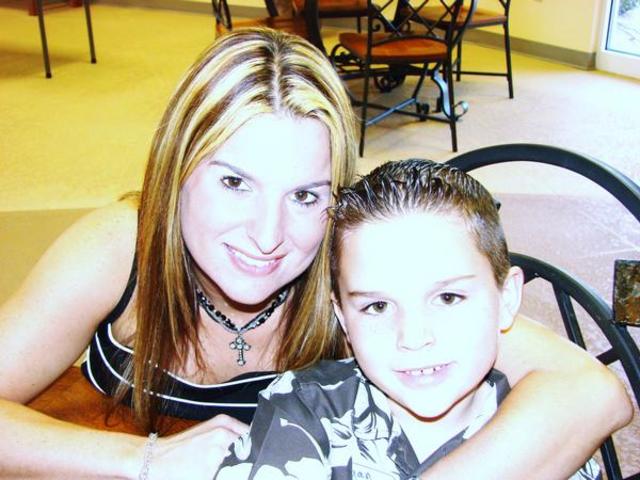 My oldest son and I getting "Saved" at our church