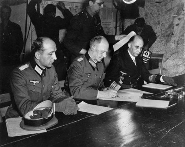 Germany surrenders to western allies