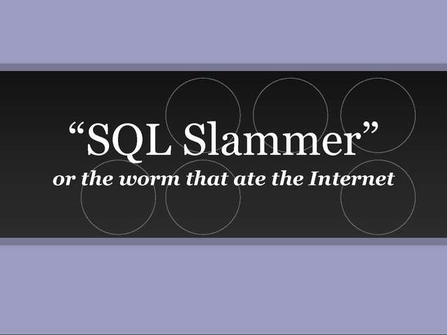 SQL Slammer