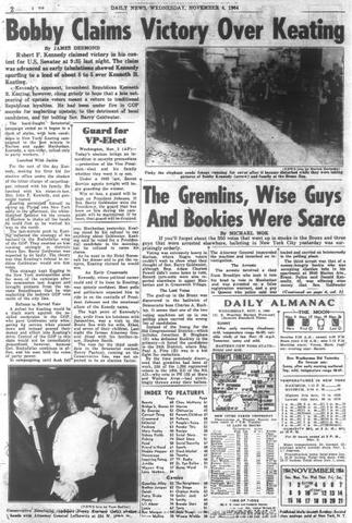 Robert F. Kennedy becomes a Senator.