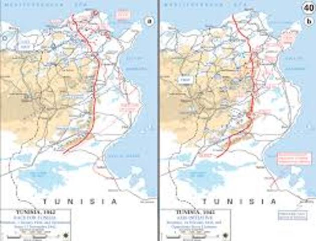 Axis forces in Tunsia surrender