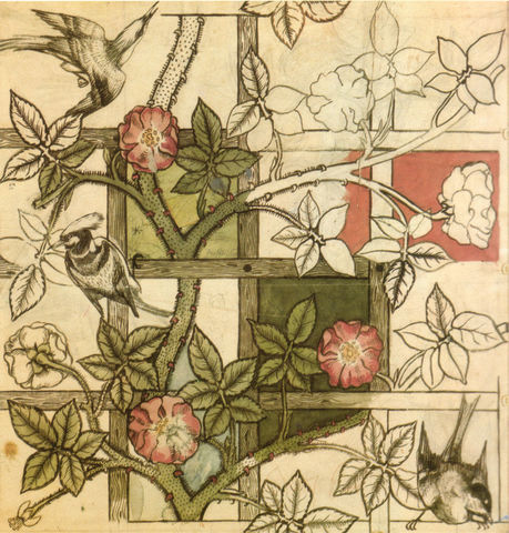 "Trellis" wallpaper- W.Morris;Arts and Crafts