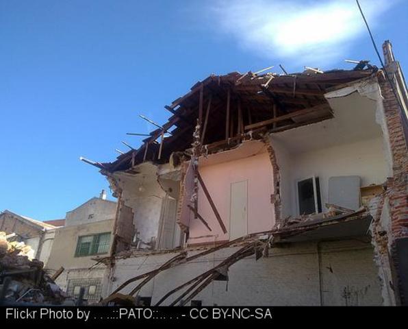 parte de una vivienda habitada en O Incio a causa de la nieve