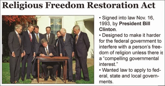 Religious Freedom Act Restoration