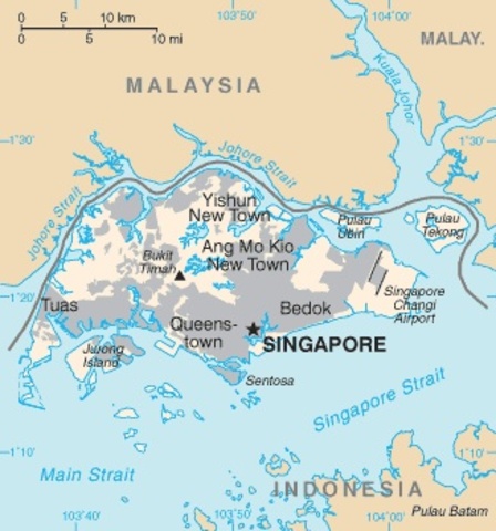 British Colony Of Singapore Founded