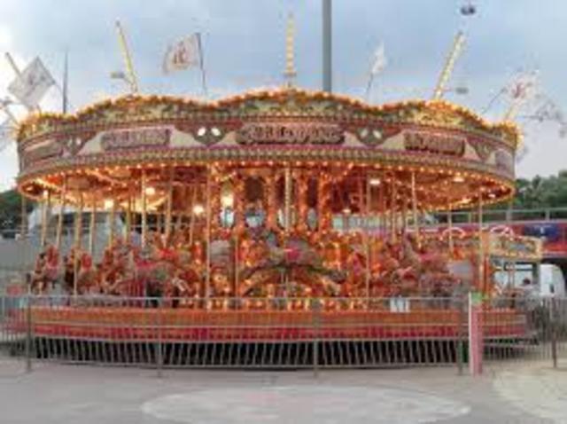 The forst ride is Marry Go Round