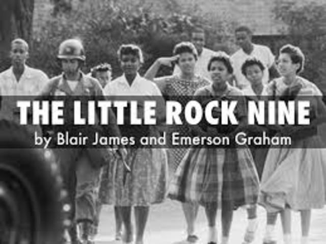 The “Little Rock Nine”