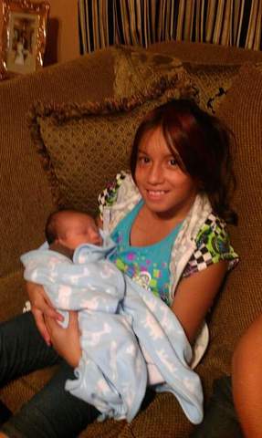 Meeting my baby cousin!