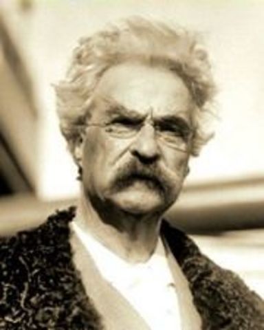 Apr 21st - Mark Twain [Samuel Clemens], American author (Huckleberry Finn), dies at 74