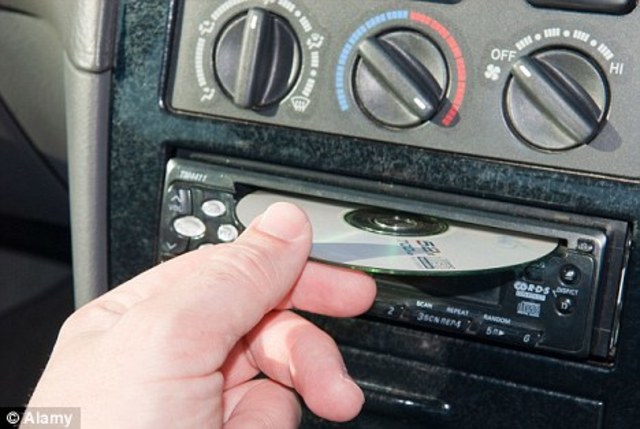 CD Jammin in the truck