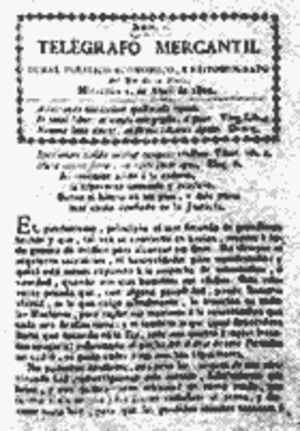 Periodico TELEGRAFO MERCANTIL