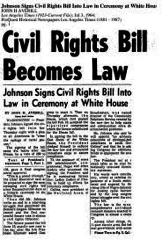 The Civil Rights Act (1964)