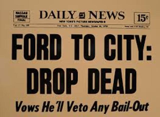 Gerald Ford Bails Out New York