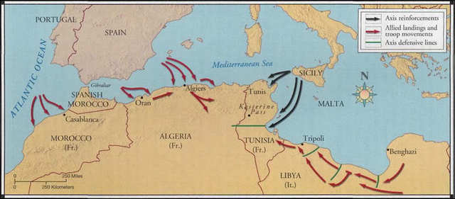Derrota el eje en Africa
