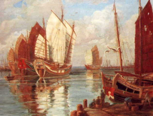 Primera vuelta al mundo den barco.