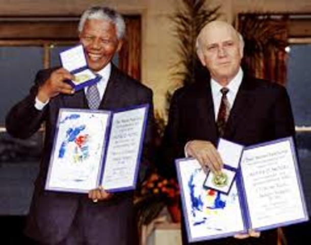 Nelson was awarded the Nobel Prize for Peace