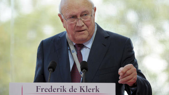 President de Klerk made several announcements