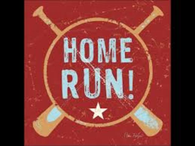 Hit my first homerun.