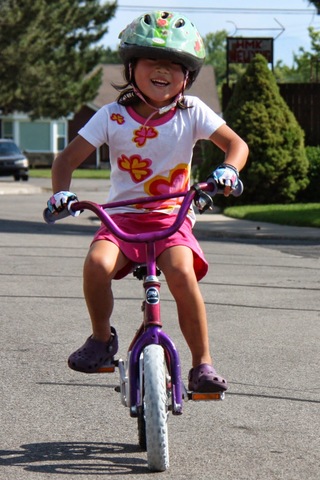 I learned how to ride a bike