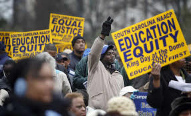 1930 - 1950 - NAACP files suit over unequal teacher pay in the Southern states.  Southern states realize they are losing African-American labor to Nothern cities