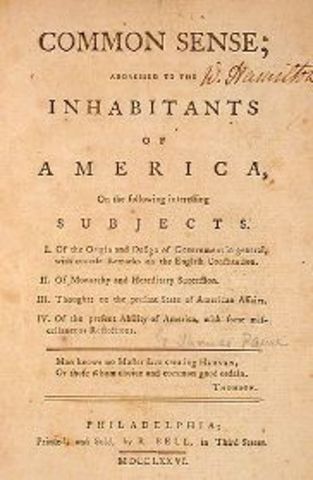 Publication of Common Sense