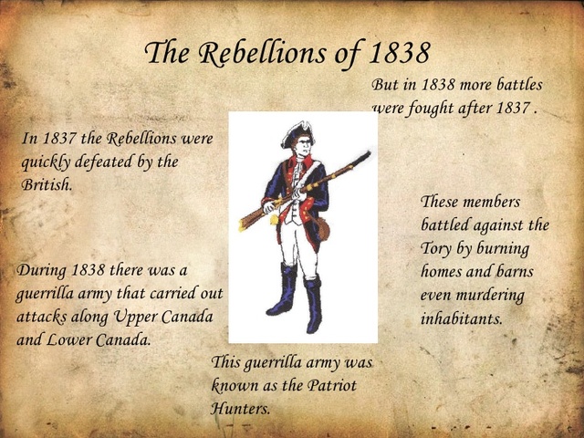 Patriotes based in United States organize a second rebellion.