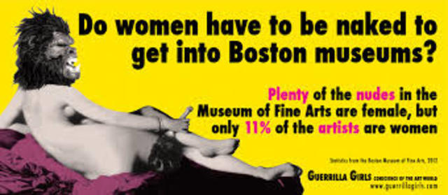 Museo denuncia a las Guerrilla Girls