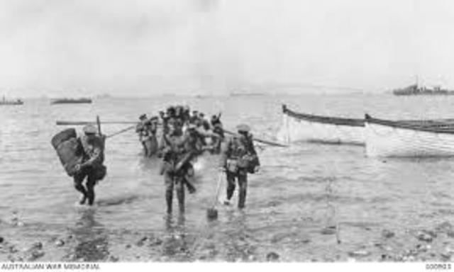 Landing at Gallipoli