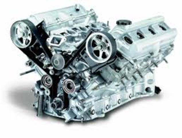 First automobile powered by an engine