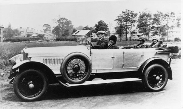 First motor car
