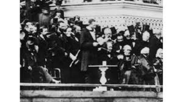Abraham Lincoln  inauguated