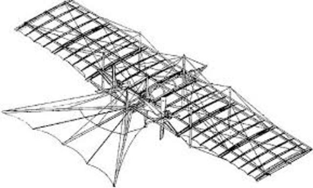 The first winged aircraft was made