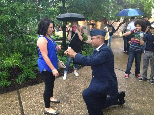 Witnessing my sisters proposal.