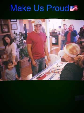 Going away party for our airman.