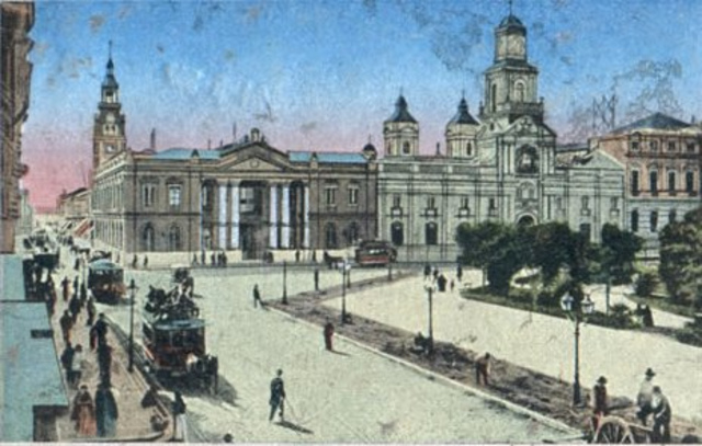 esquina sur de la catedral de Bogotá.