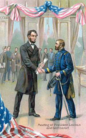 President Lincoln names General Grant the Lieutenant General of the Union Army.