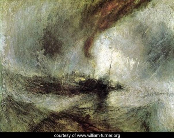 Steam-Boat off a Harbour's Mouth in Snow Storm