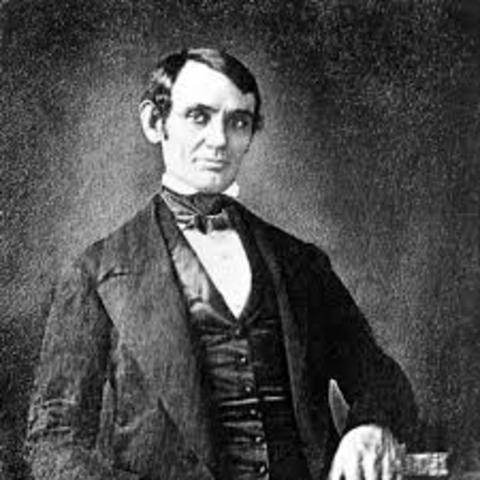 Lincoln was a congressman who spoke out against the war against Mexico.
