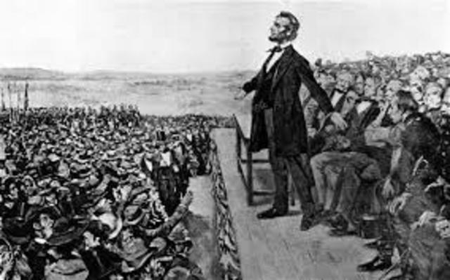 President Lincoln gave the Gettysburgh Address at a cemetary dedication.