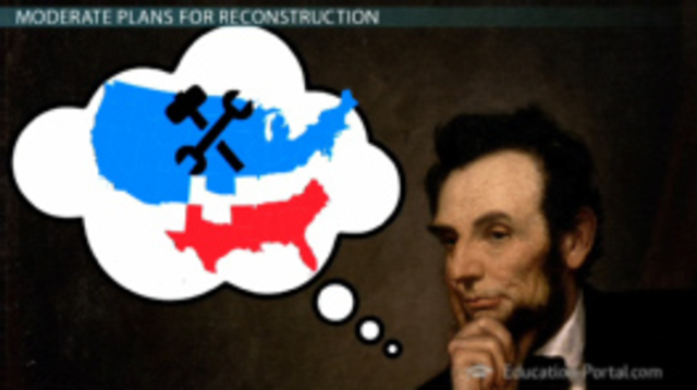 President Lincoln addressed the need to reconstruct the South and rebuild the Union.