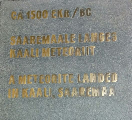 Saaremaal langes Kaali meteoriit