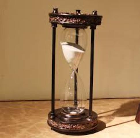 The hourglass was invented in Europe