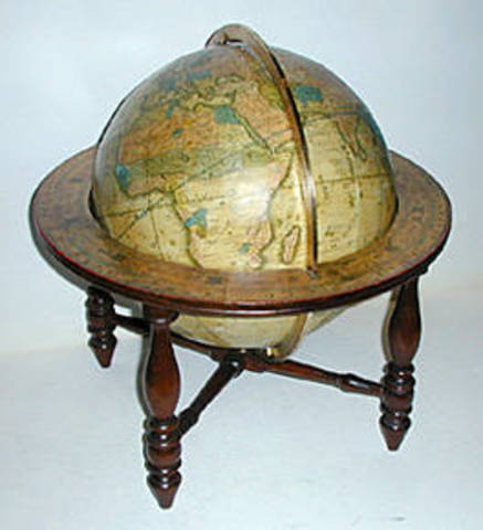 First globe is made by Martin Behaim is born